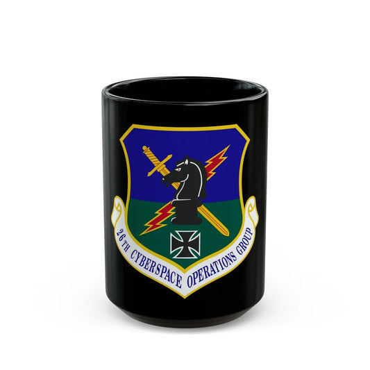 26th Cyberspace Operations Group (U.S. Air Force) Black Coffee Mug-15oz-Go Mug Yourself