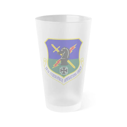 26th Cyberspace Operations Group (U.S. Air Force) Frosted Pint Glass 16oz-16oz-Frosted-Go Mug Yourself