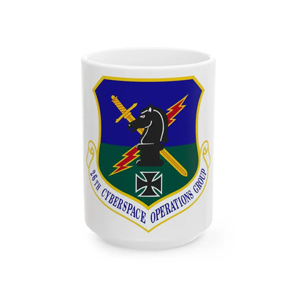 26th Cyberspace Operations Group (U.S. Air Force) White Coffee Mug-15oz-Go Mug Yourself