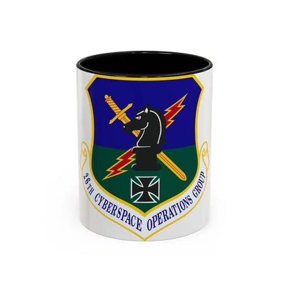 26th Cyberspace Operations Group (U.S. Air Force) Accent Coffee Mug 11oz Black - Go Mug Yourself