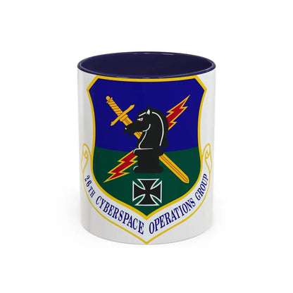 26th Cyberspace Operations Group (U.S. Air Force) Accent Coffee Mug 11oz Navy - Go Mug Yourself