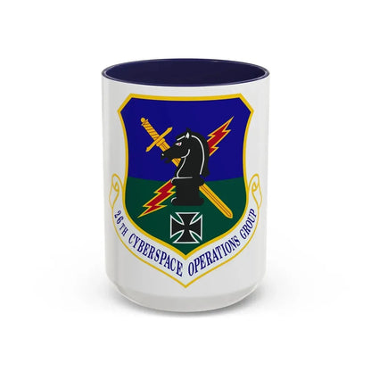26th Cyberspace Operations Group (U.S. Air Force) Accent Coffee Mug 15oz Navy - Go Mug Yourself