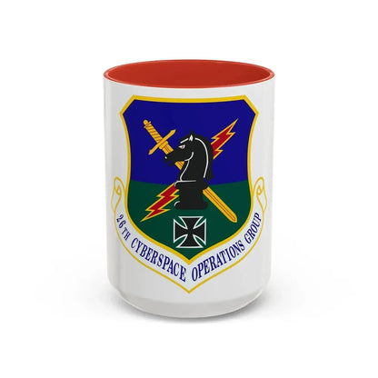 26th Cyberspace Operations Group (U.S. Air Force) Accent Coffee Mug 15oz Red - Go Mug Yourself