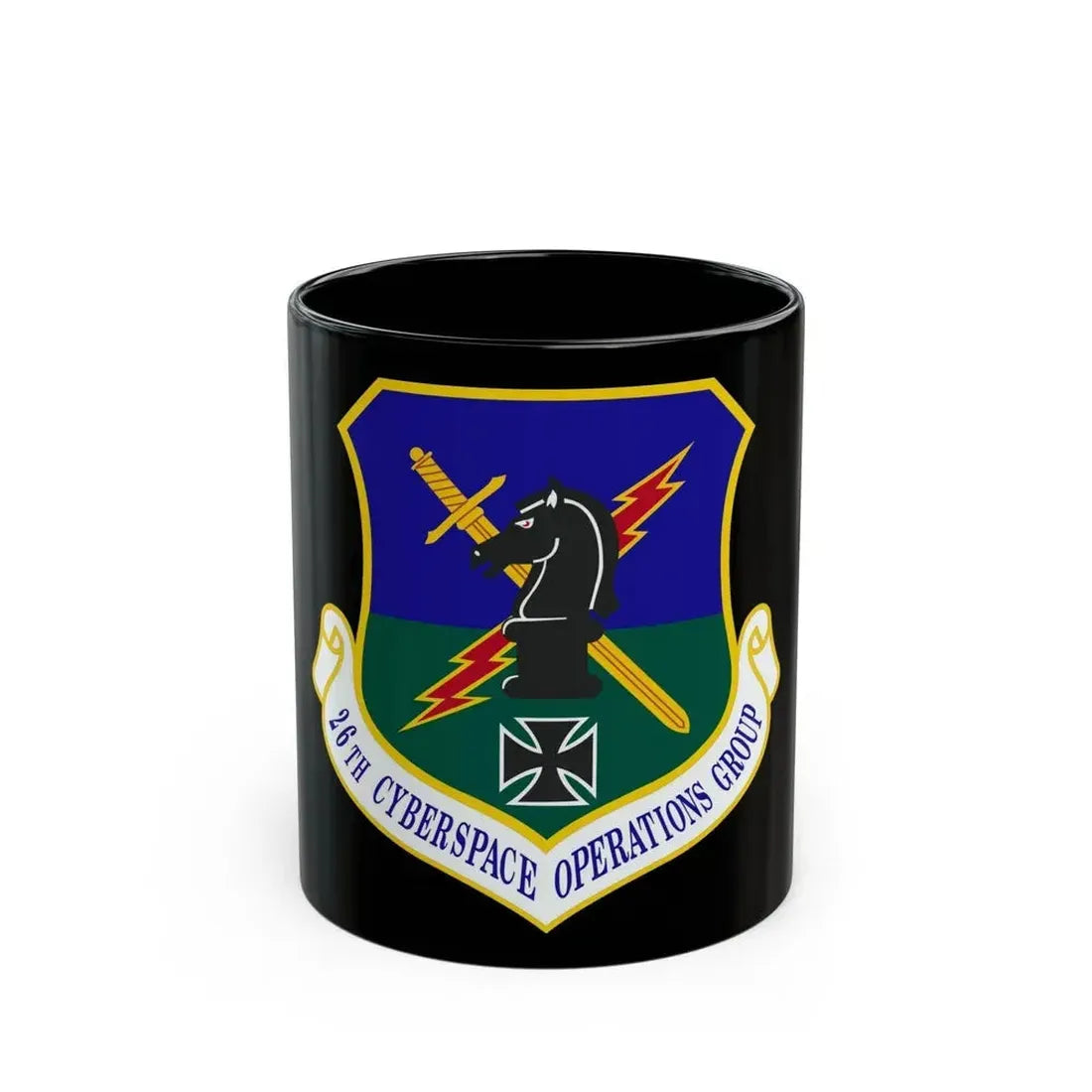 26th Cyberspace Operations Group (U.S. Air Force) Black Coffee Mug 11oz - Go Mug Yourself