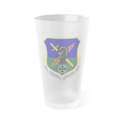 26th Cyberspace Operations Group (U.S. Air Force) Frosted Pint Glass 16oz 16oz Frosted - Go Mug Yourself