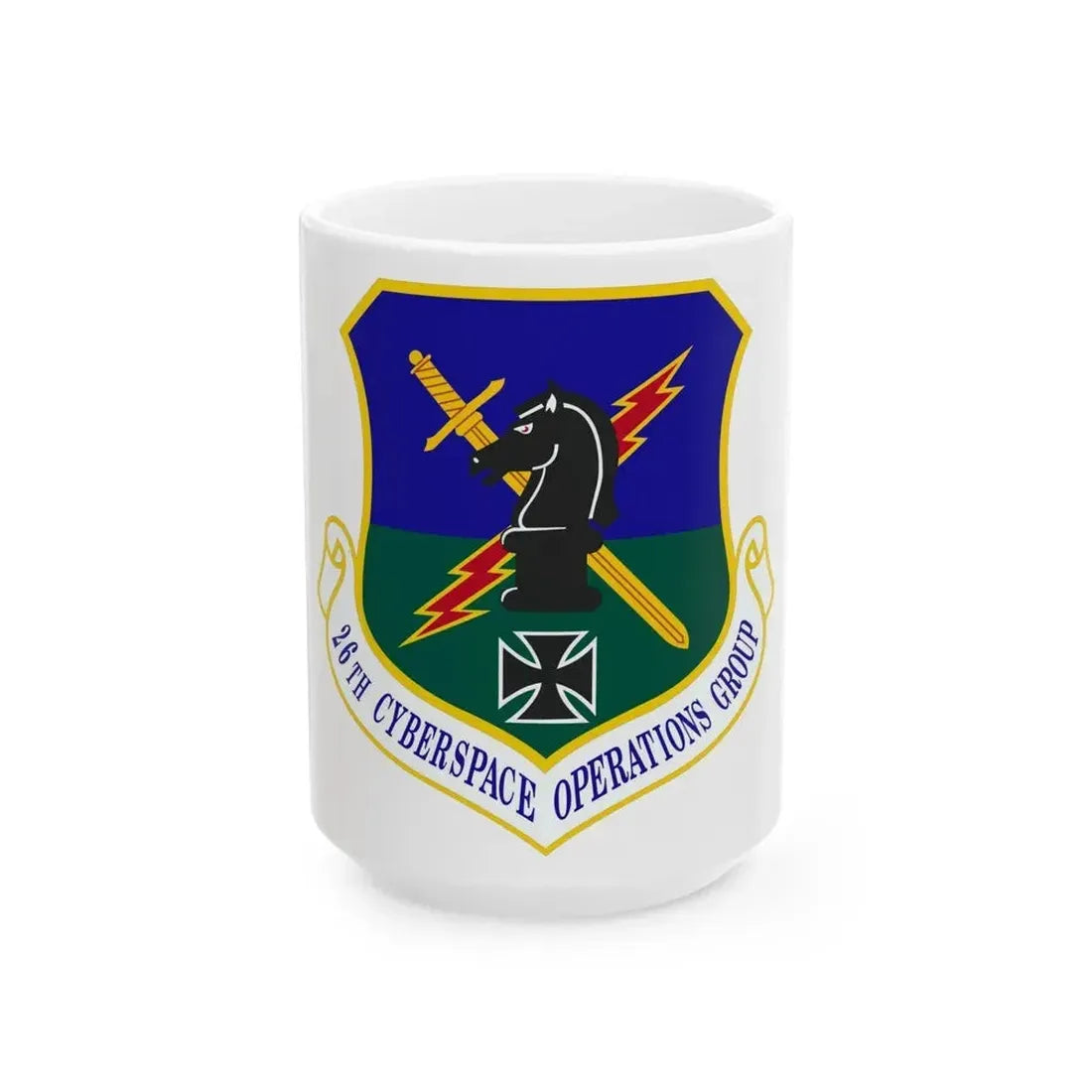 26th Cyberspace Operations Group (U.S. Air Force) White Coffee Mug 15oz - Go Mug Yourself