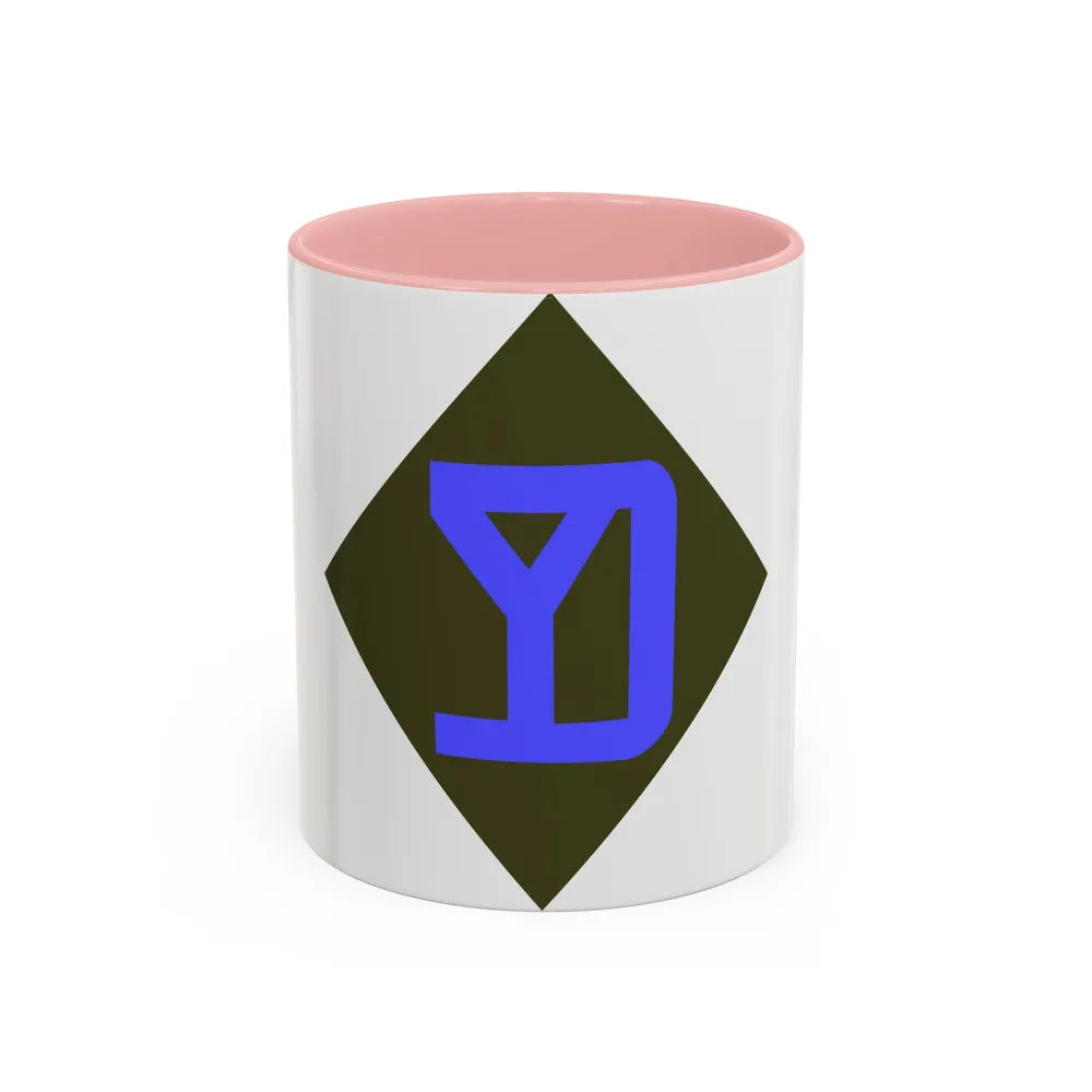 26th Infantry Division (U.S. Army) Accent Coffee Mug-11oz-Pink-Go Mug Yourself