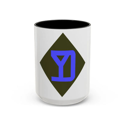 26th Infantry Division (U.S. Army) Accent Coffee Mug-15oz-Black-Go Mug Yourself