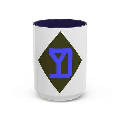 26th Infantry Division (U.S. Army) Accent Coffee Mug-15oz-Navy-Go Mug Yourself