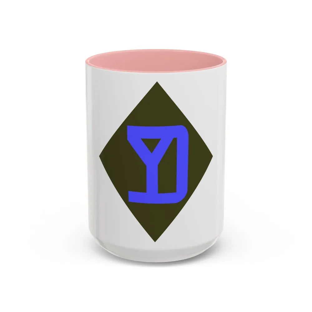 26th Infantry Division (U.S. Army) Accent Coffee Mug-15oz-Pink-Go Mug Yourself