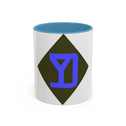 26th Infantry Division (U.S. Army) Accent Coffee Mug 11oz Light Blue - Go Mug Yourself