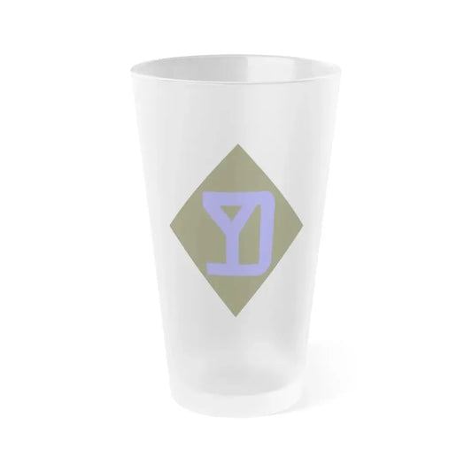 26th Infantry Division (U.S. Army) Frosted Pint Glass 16oz Default Title - Go Mug Yourself