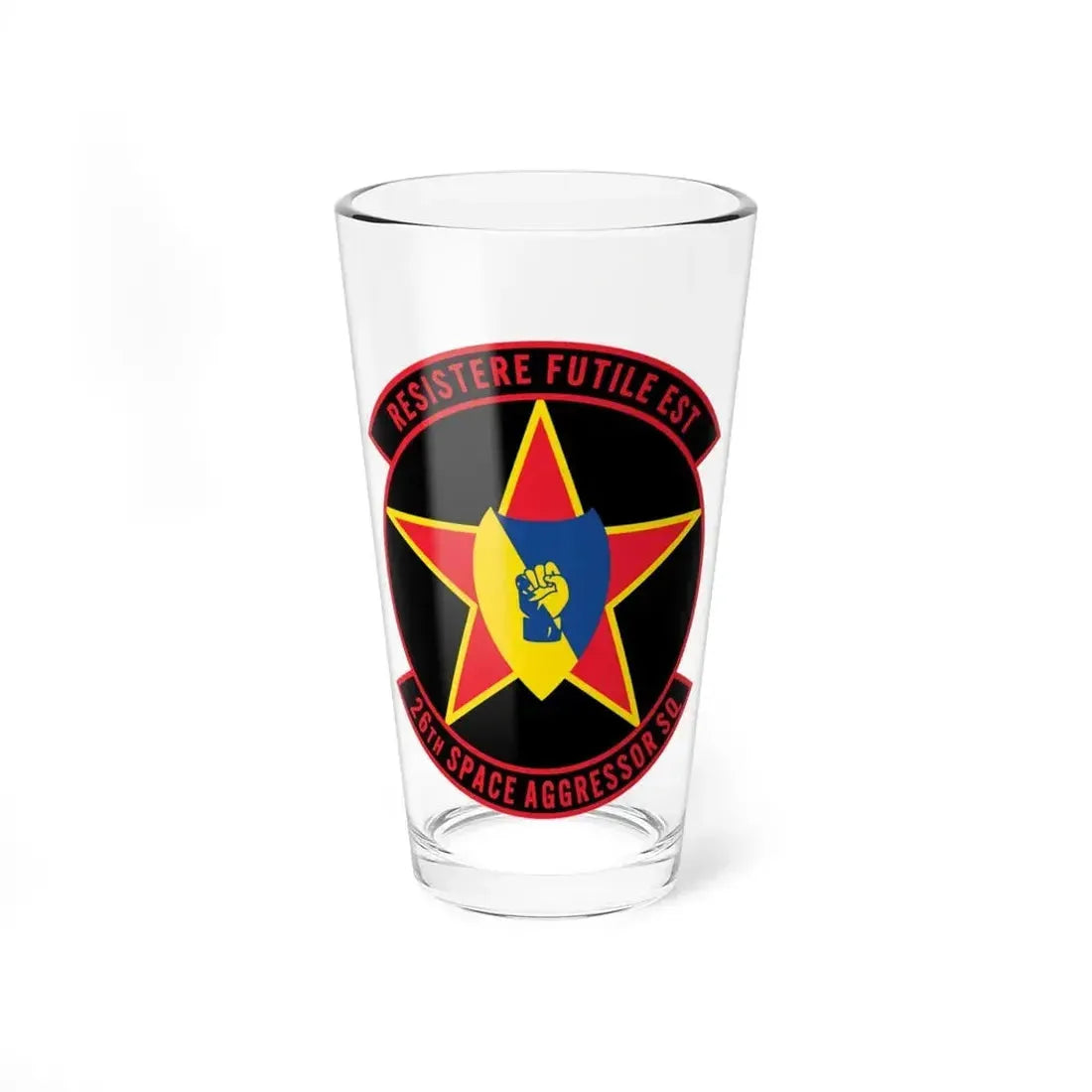 26TH Space Aggressor Sq. v2 (U.S. Air Force) Pint Glass 16oz 16oz - Go Mug Yourself
