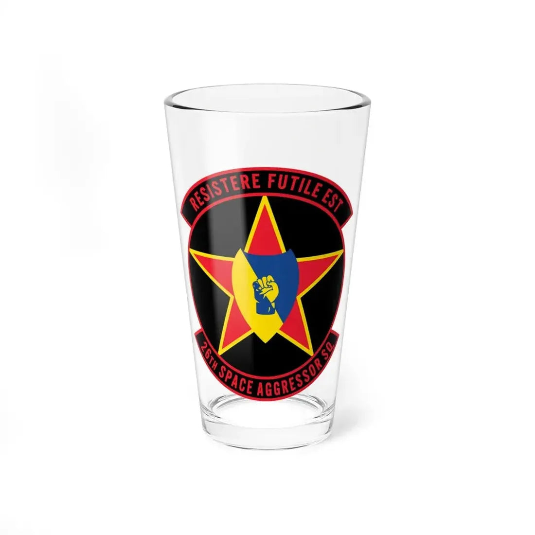 26TH Space Aggressor Sq. v2 (U.S. Air Force) Pint Glass 16oz 16oz - Go Mug Yourself