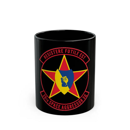 26TH Space Aggressor Sq. v2 (U.S. Air Force) Black Coffee Mug-11oz-Go Mug Yourself