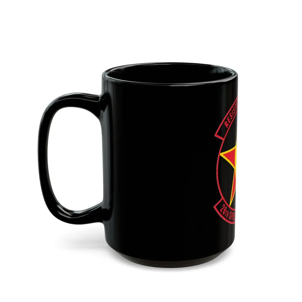 26TH Space Aggressor Sq. v2 (U.S. Air Force) Black Coffee Mug-Go Mug Yourself