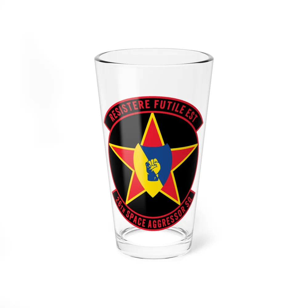 26TH Space Aggressor Sq. v2 (U.S. Air Force) Pint Glass 16oz-16oz-Go Mug Yourself