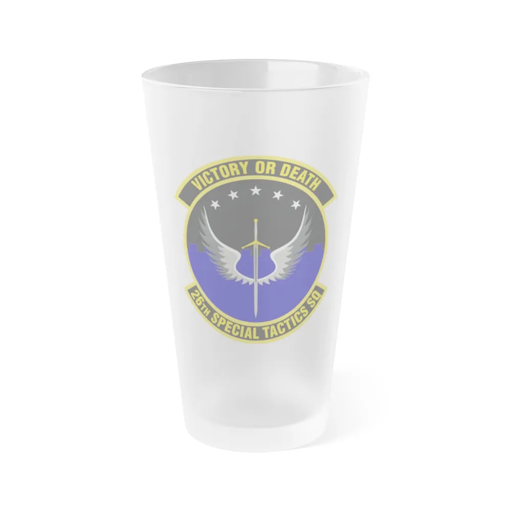 26th Special Tactics Squadron (U.S. Air Force) Frosted Pint Glass 16oz-16oz-Frosted-Go Mug Yourself