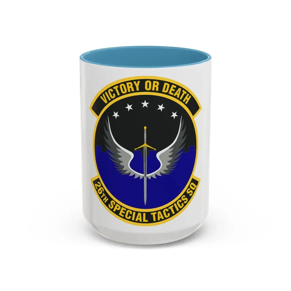 26th Special Tactics Squadron (U.S. Air Force) Accent Coffee Mug 15oz Light Blue - Go Mug Yourself