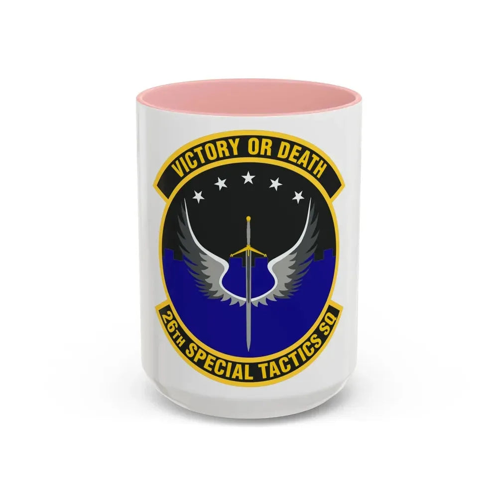 26th Special Tactics Squadron (U.S. Air Force) Accent Coffee Mug 15oz Pink - Go Mug Yourself