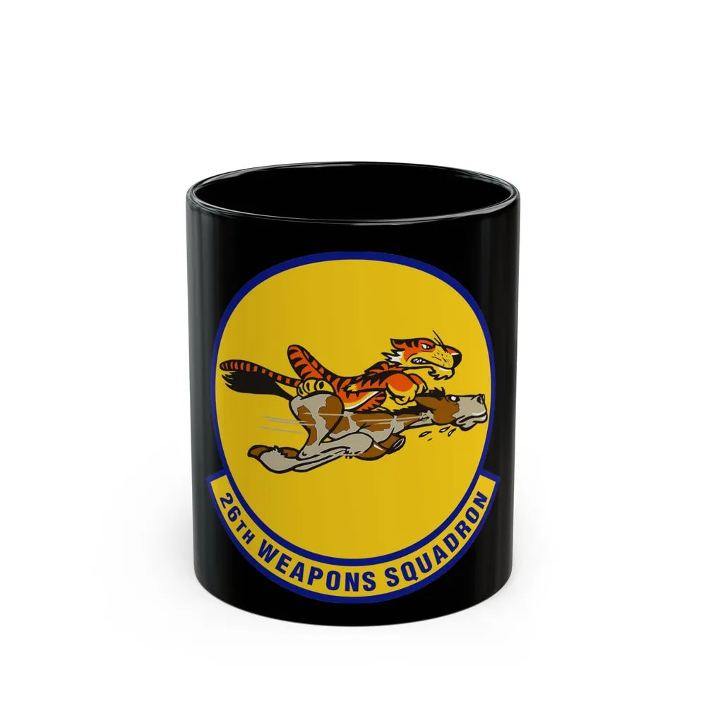 26th Weapons Squadron (U.S. Air Force) Black Coffee Mug-11oz-Go Mug Yourself