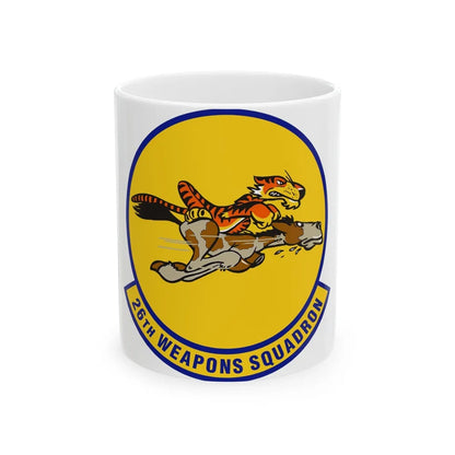 26th Weapons Squadron (U.S. Air Force) White Coffee Mug-11oz-Go Mug Yourself