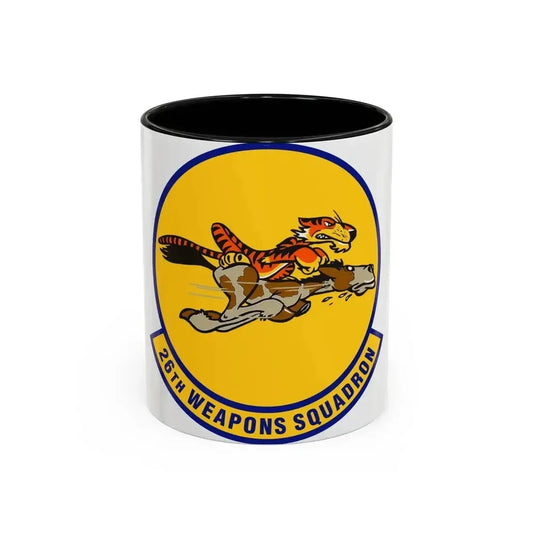 26th Weapons Squadron (U.S. Air Force) Accent Coffee Mug 11oz Black - Go Mug Yourself