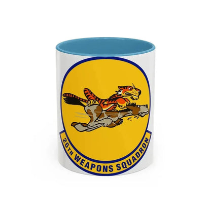 26th Weapons Squadron (U.S. Air Force) Accent Coffee Mug 11oz Light Blue - Go Mug Yourself