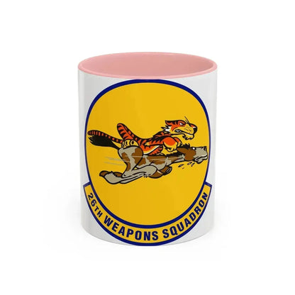26th Weapons Squadron (U.S. Air Force) Accent Coffee Mug 11oz Pink - Go Mug Yourself