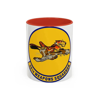 26th Weapons Squadron (U.S. Air Force) Accent Coffee Mug 11oz Red - Go Mug Yourself