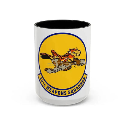 26th Weapons Squadron (U.S. Air Force) Accent Coffee Mug 15oz Black - Go Mug Yourself