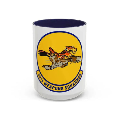 26th Weapons Squadron (U.S. Air Force) Accent Coffee Mug 15oz Navy - Go Mug Yourself