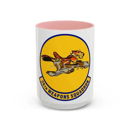 26th Weapons Squadron (U.S. Air Force) Accent Coffee Mug 15oz Pink - Go Mug Yourself