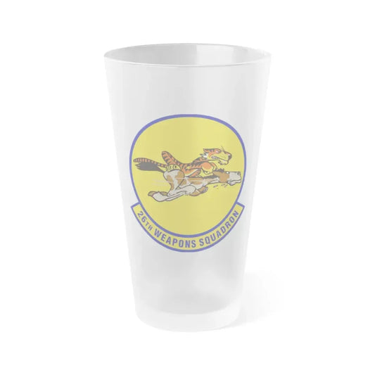 26th Weapons Squadron (U.S. Air Force) Frosted Pint Glass 16oz Default Title - Go Mug Yourself