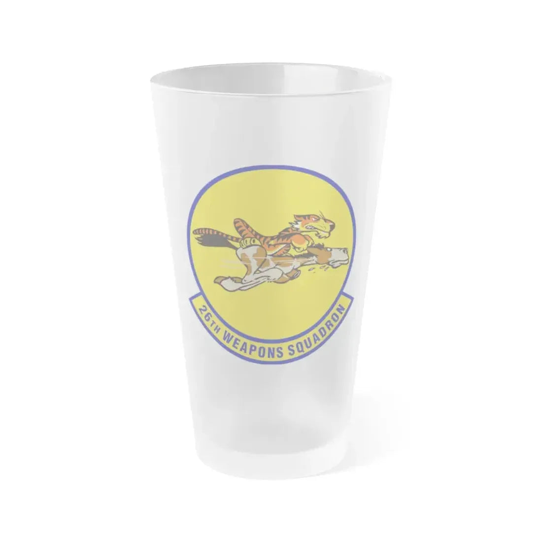 26th Weapons Squadron (U.S. Air Force) Frosted Pint Glass 16oz - Go Mug Yourself
