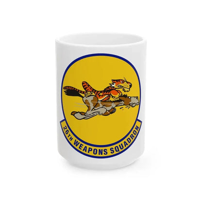 26th Weapons Squadron (U.S. Air Force) White Coffee Mug 15oz - Go Mug Yourself