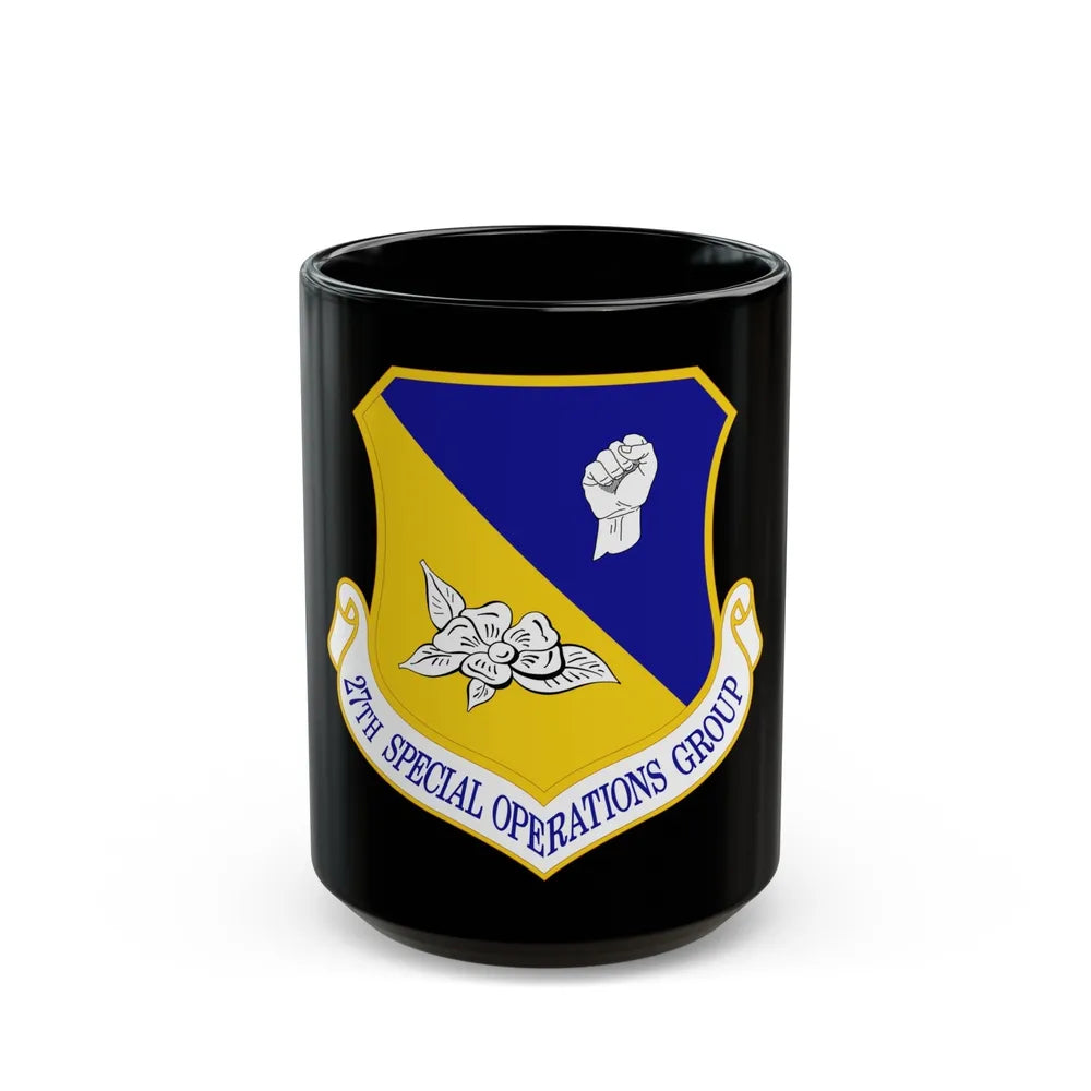 27 Special Operations Group AFSOC (U.S. Air Force) Black Coffee Mug-15oz-Go Mug Yourself