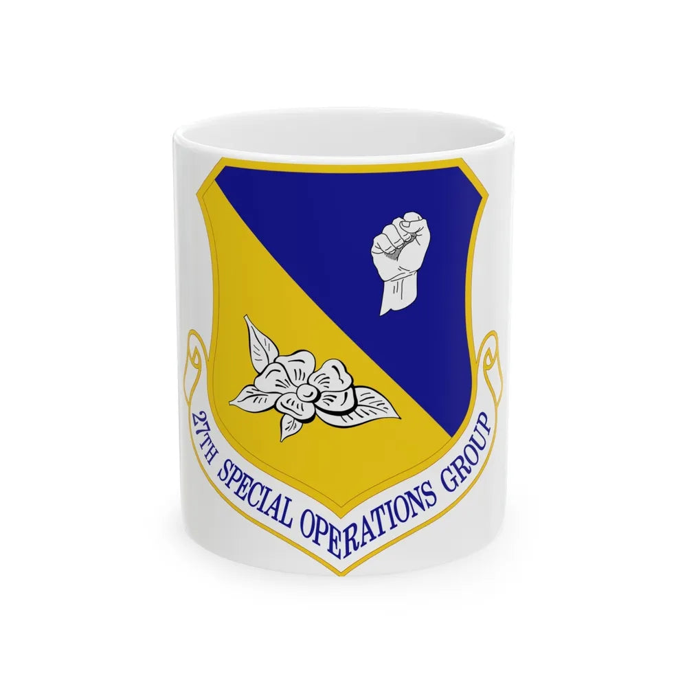 27 Special Operations Group AFSOC (U.S. Air Force) White Coffee Mug-11oz-Go Mug Yourself