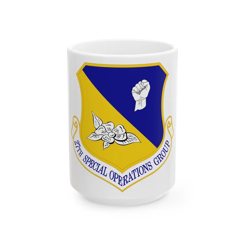 27 Special Operations Group AFSOC (U.S. Air Force) White Coffee Mug-15oz-Go Mug Yourself