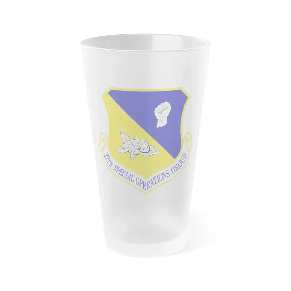 27 Special Operations Group AFSOC (U.S. Air Force) Frosted Pint Glass 16oz 16oz Frosted - Go Mug Yourself