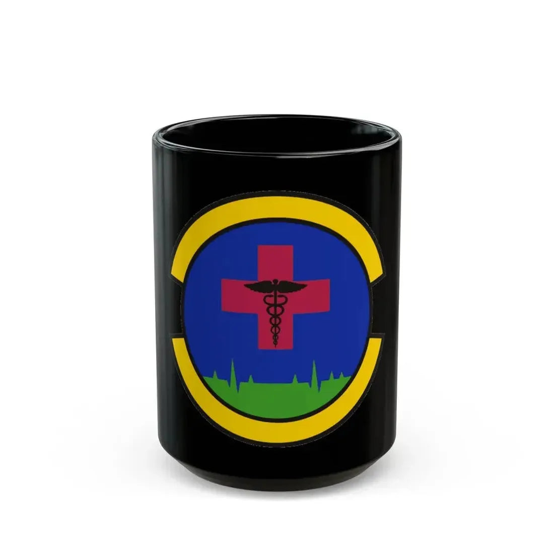 27 Special Operations Healthcare Operations Squadron AFSOC (U.S. Air Force) Black Coffee Mug 15oz - Go Mug Yourself