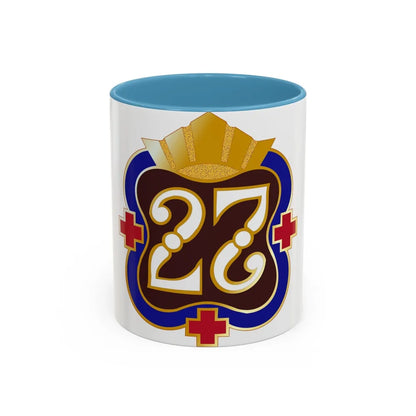 27 Surgical Hospital (U.S. Army) Accent Coffee Mug-11oz-Light Blue-Go Mug Yourself