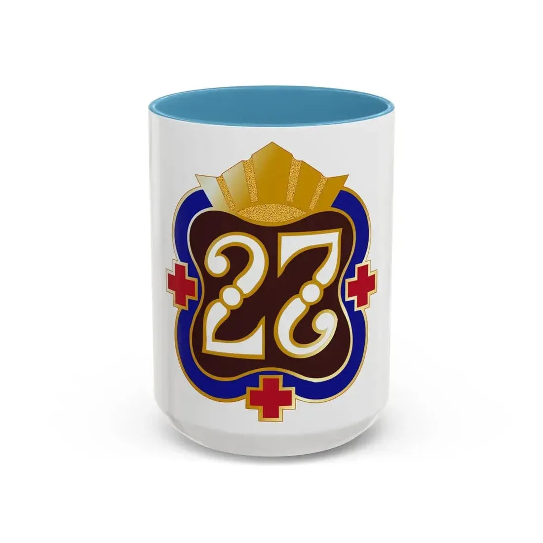 27 Surgical Hospital (U.S. Army) Accent Coffee Mug 15oz Light Blue - Go Mug Yourself
