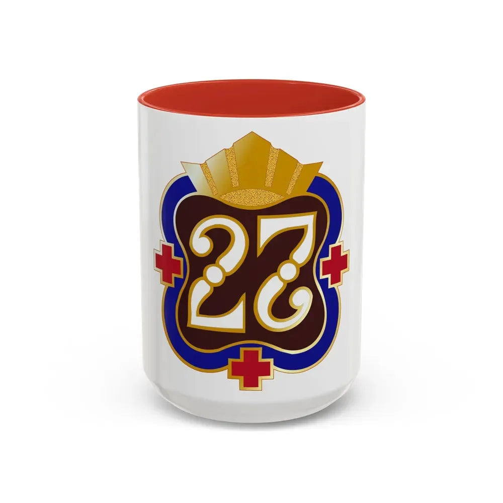 27 Surgical Hospital (U.S. Army) Accent Coffee Mug 15oz Red - Go Mug Yourself