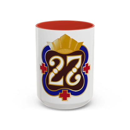 27 Surgical Hospital (U.S. Army) Accent Coffee Mug 15oz Red - Go Mug Yourself