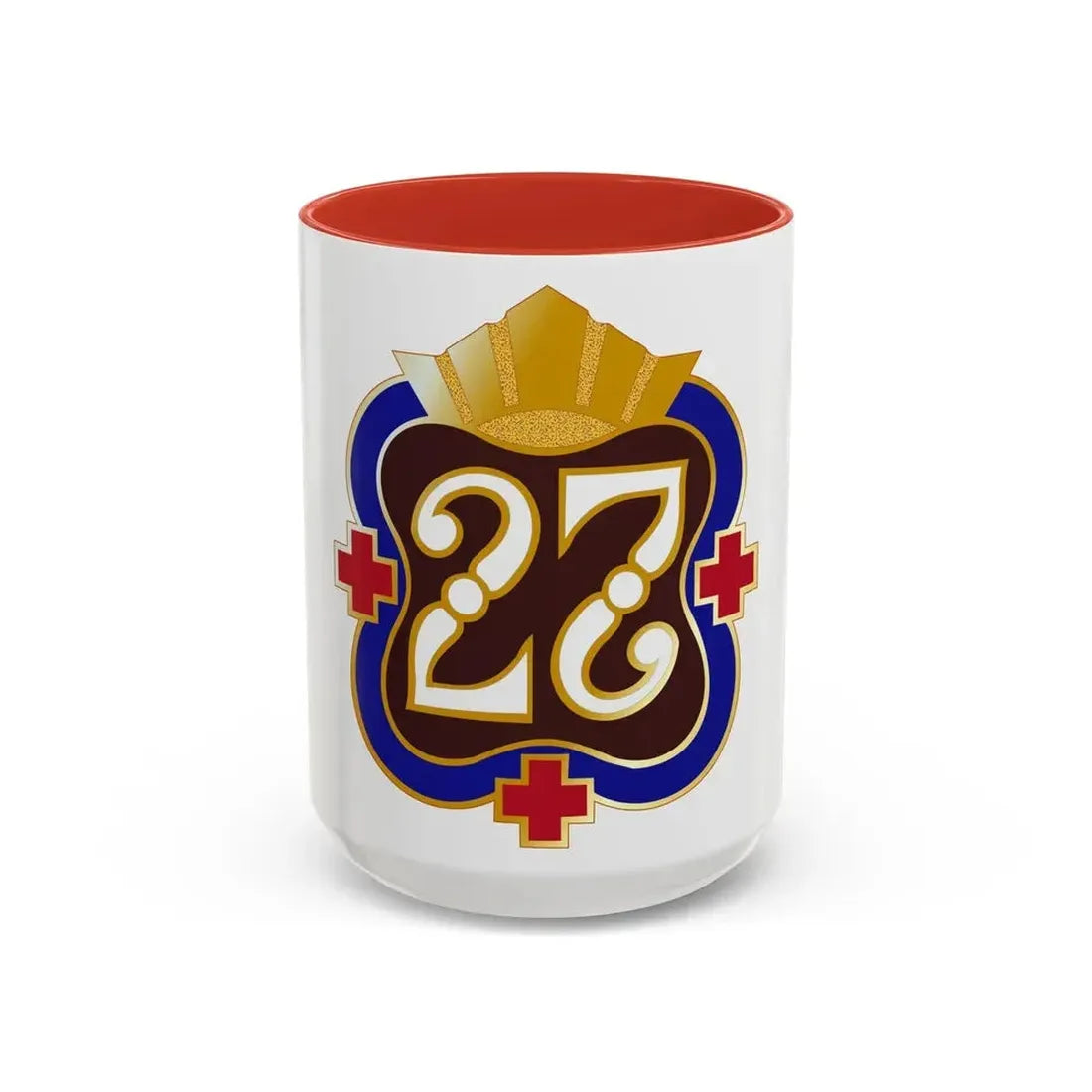 27 Surgical Hospital (U.S. Army) Accent Coffee Mug 15oz Red - Go Mug Yourself