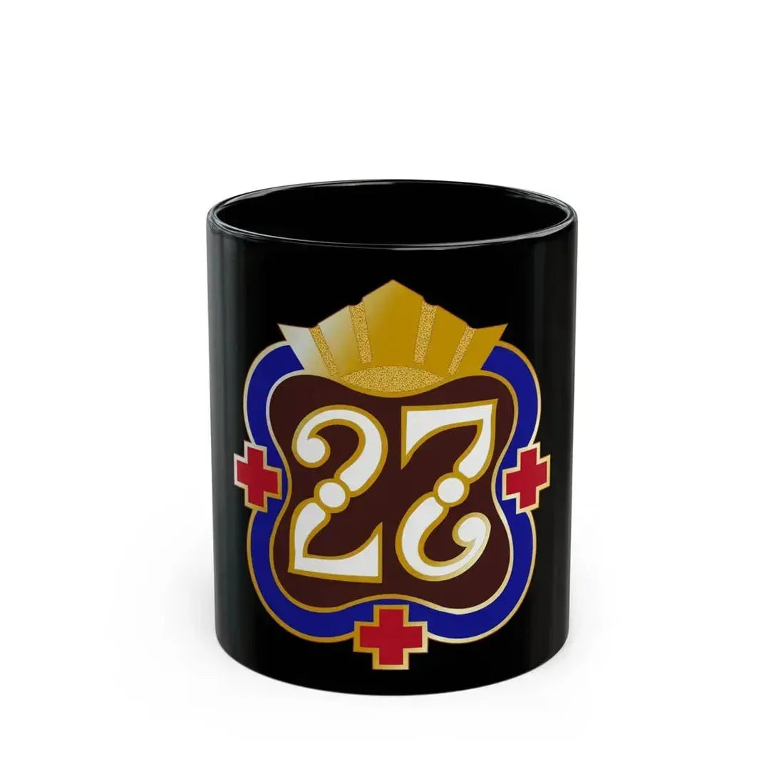 27 Surgical Hospital (U.S. Army) Black Coffee Mug 11oz - Go Mug Yourself