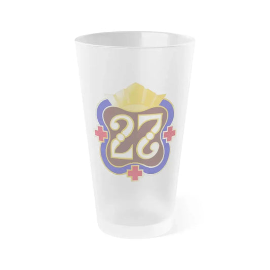 27 Surgical Hospital (U.S. Army) Frosted Pint Glass 16oz Default Title - Go Mug Yourself