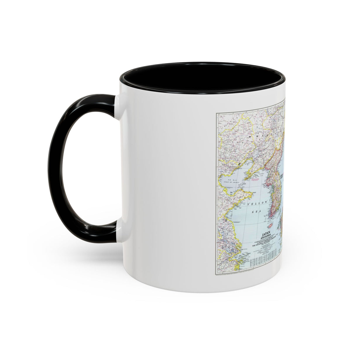 Japan and Korea (1945) (Map) Accent Coffee Mug