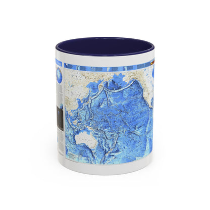 Pacific Ocean (1992) (Map) Accent Coffee Mug
